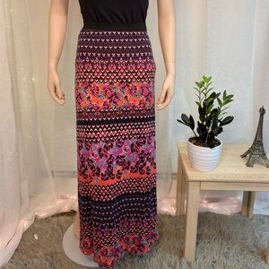 Free people Side split floral patterned skirt